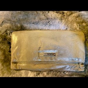 COPY - BCBG Gold Fold-over Clutch